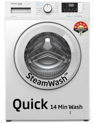 Voltas Beko by A Tata Product 8 kg 5 star Fully Automatic Front Load Washing Machine with In-built Heater White